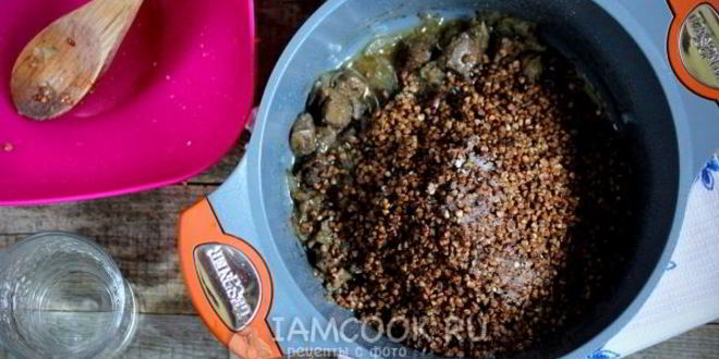 Рецепт гречки с печенью