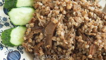 Рецепт Гречки с сушеными грибами