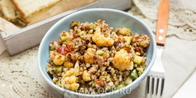 Рецепт гречки с жареными овощами
