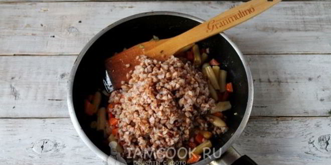 Рецепт гречки со стручковой фасолью