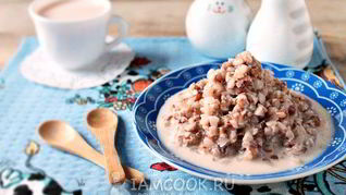 Рецепт Гречневой каши на молоке для ребенка