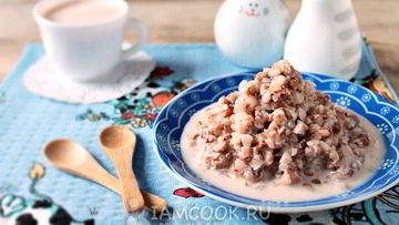 Рецепт Гречневой каши на молоке для ребенка