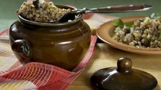 Рецепт Гречневой каши с грибами и сельдереем