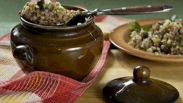 Рецепт Гречневой каши с грибами и сельдереем