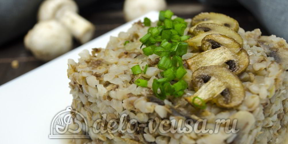 Как приготовить гречневую кашу с грибами