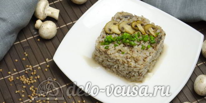 Рецепт гречневой каши с грибами