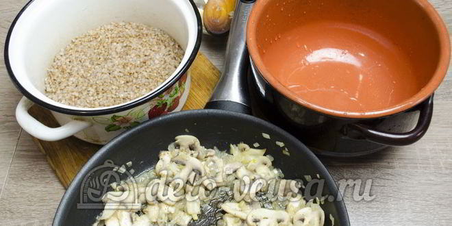 Рецепт гречневой каши с грибами