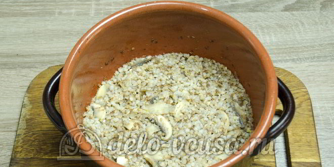 Рецепт гречневой каши с грибами