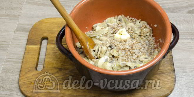 Рецепт гречневой каши с грибами