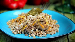 Рецепт Гречневой каши с тушенкой в мультиварке