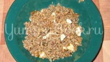 Рецепт Каши гречневой с белыми грибами