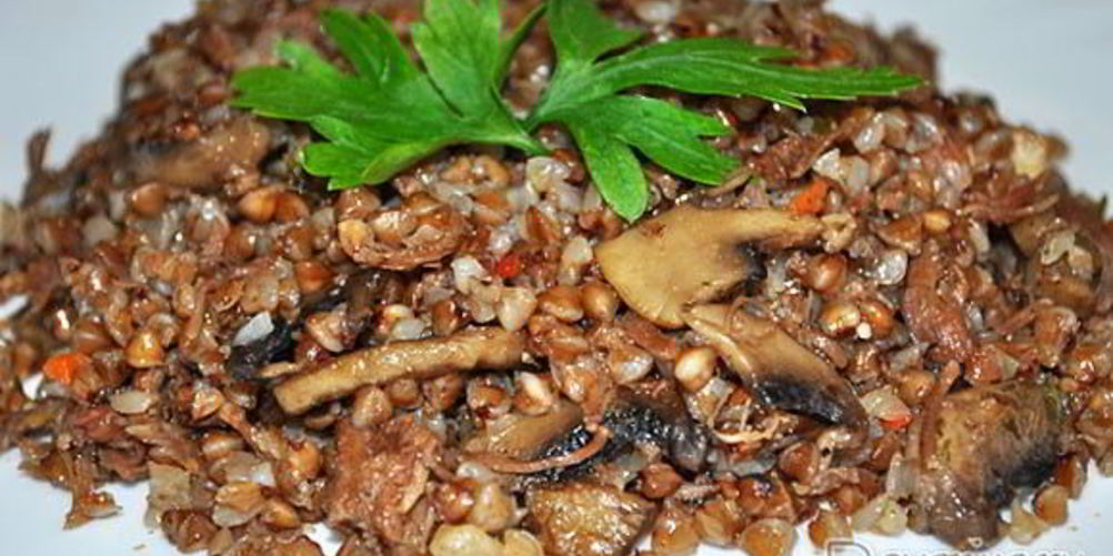 Как приготовить кашу гречневую с тушенкой и грибами вкусняшка