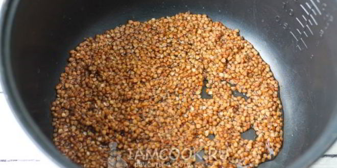 Рецепт молочной гречневой каши в мультиварке