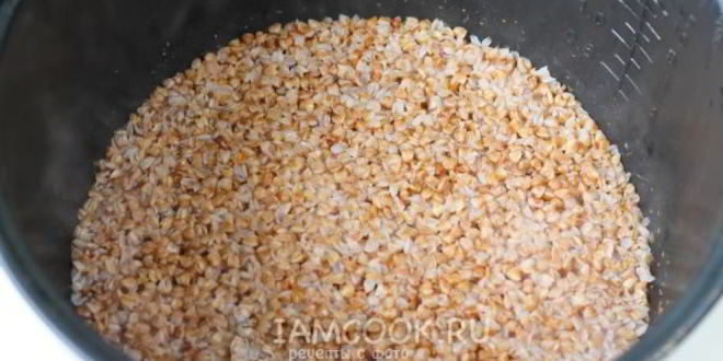 Рецепт молочной гречневой каши в мультиварке