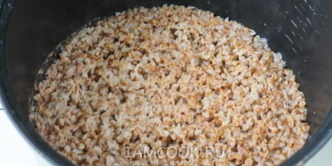 Рецепт молочной гречневой каши в мультиварке
