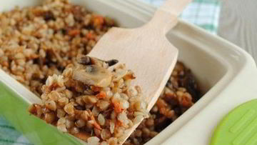 Рецепт Томленой гречки с грибами