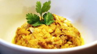 Рецепт Каши из кускуса с лисичками, тыквой и кедровыми орешками