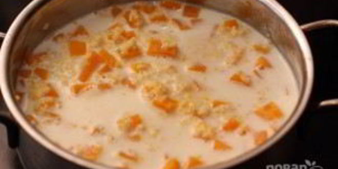 Рецепт каши из тыквы с пшеном