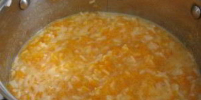 Рецепт каши из тыквы с рисом и молоком