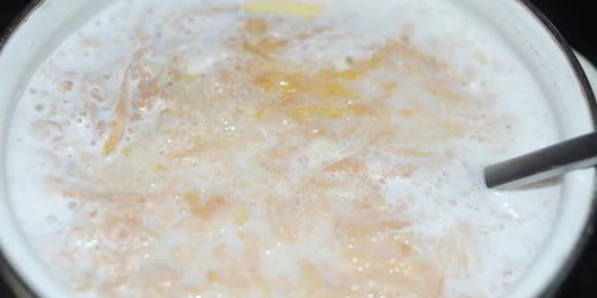 Рецепт каши овсяной с яблоком и бананом