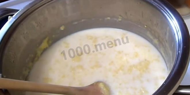 Рецепт каши из кукурузной крупы на молоке