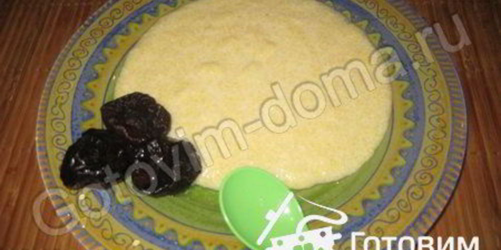 Как приготовить кашу кукурузную с черносливом