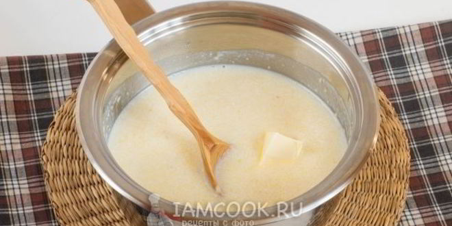 Рецепт кукурузной каши на воде с молоком