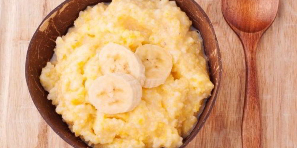 Как приготовить кукурузную кашу с бананом