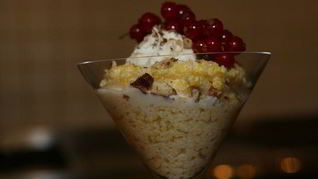 Рецепт Кукурузной каши с маскарпоне, голубикой и орехами пекан