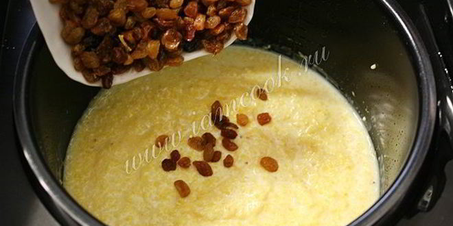 Рецепт кукурузной каши в мультиварке