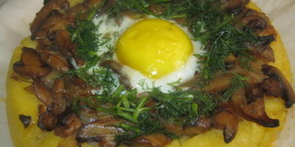 Как приготовить мамалыгу с грибами