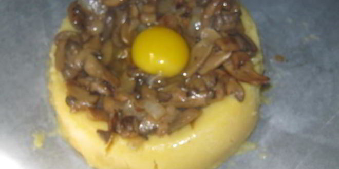 Рецепт мамалыги с грибами