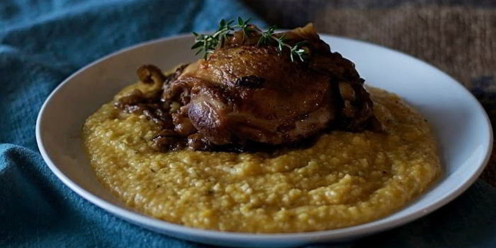 Как приготовить поленту с курицей