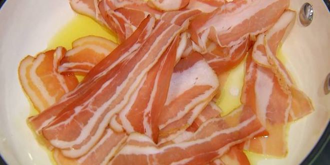 Рецепт поленты с мидиями и беконом