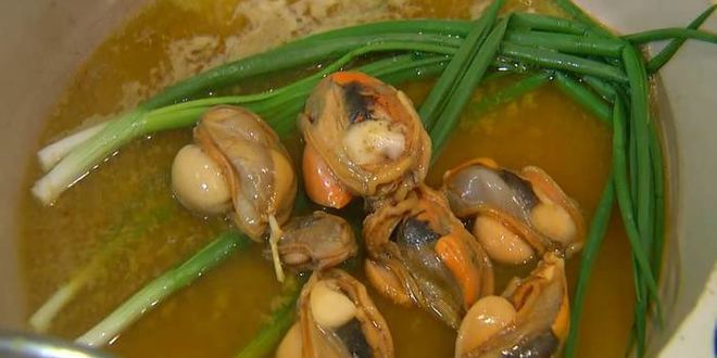 Рецепт поленты с мидиями и беконом