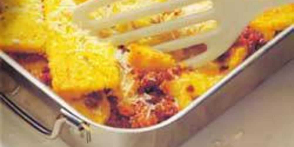 Как приготовить поленту с мясным фаршем