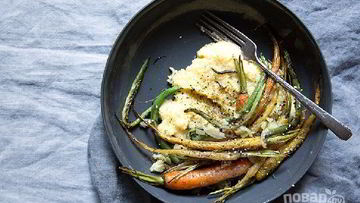 Рецепт Поленты с овощами