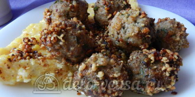 Рецепт поленты с тефтелями