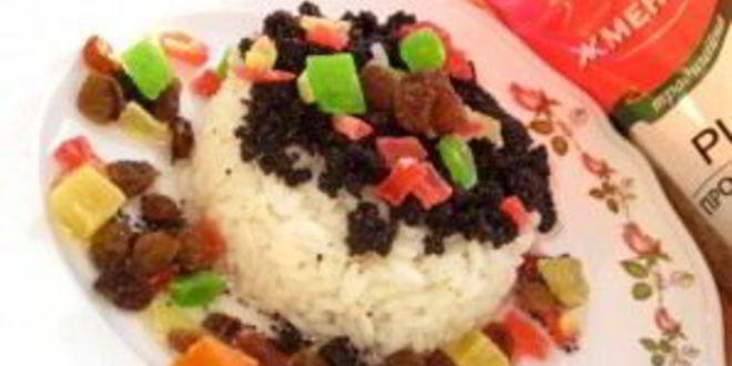 Рецепт кутьи с рисом и изюмом