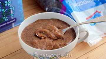 Рецепт Льняной каши с черносливом