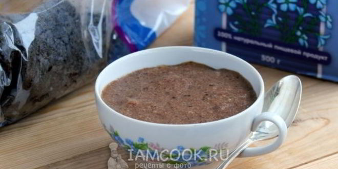 Рецепт льняной каши с черносливом
