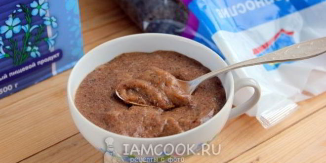 Рецепт льняной каши с черносливом