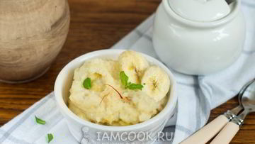 Рецепт Манной каши с бананом