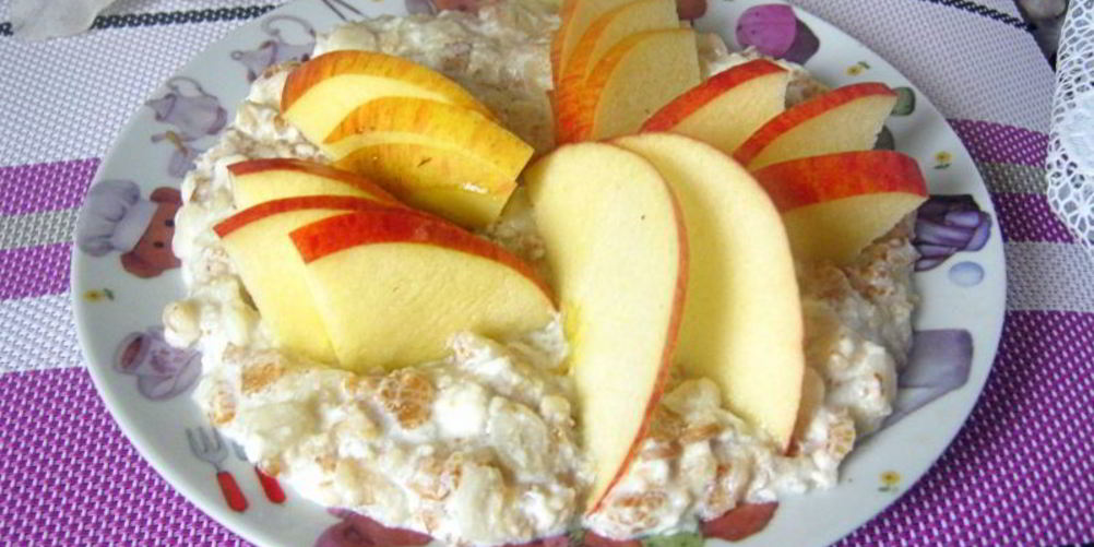 Как приготовить мультизлаковую молочную кашу с яблоком