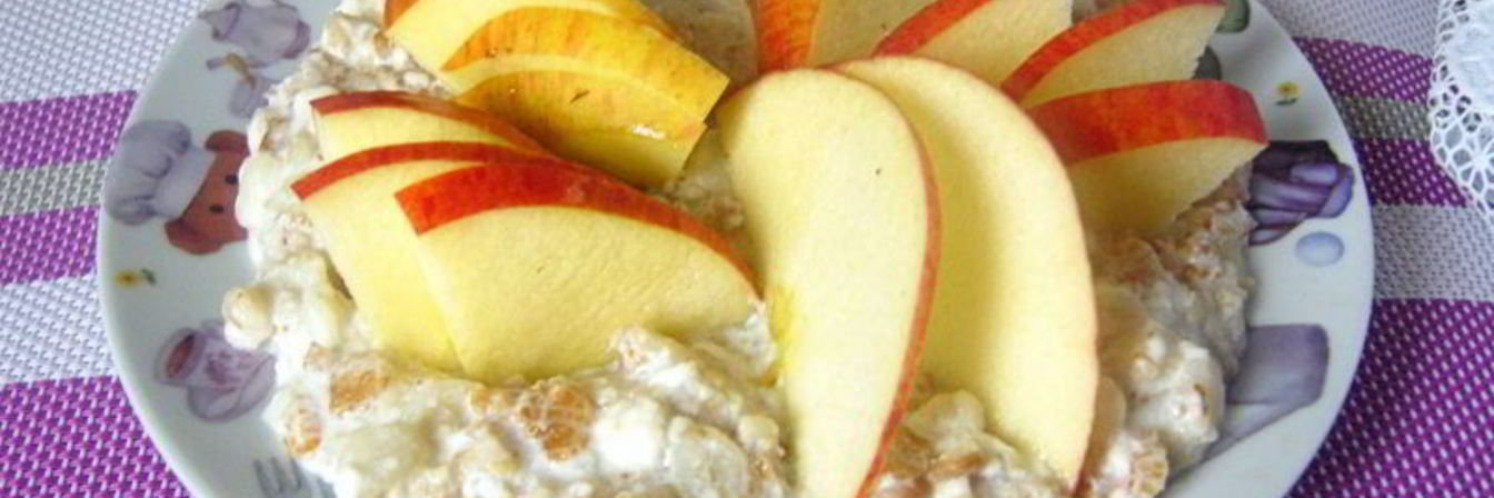 Рецепт Мультизлаковой молочной каши с яблоком