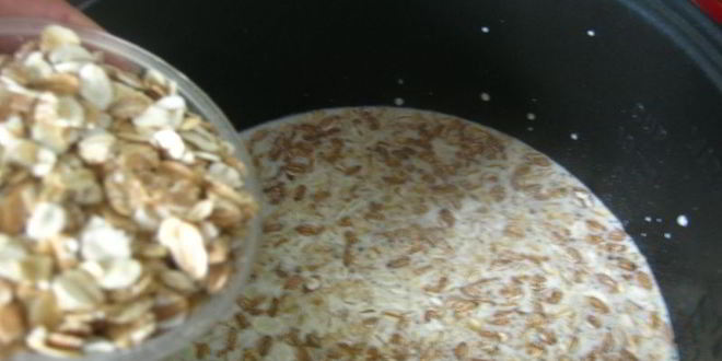 Рецепт мультизлаковой молочной каши с яблоком