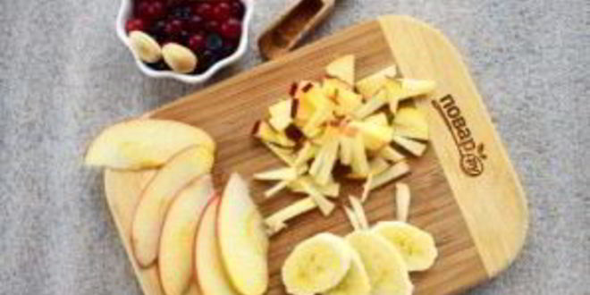 Рецепт датской овсянки с кусочками фруктов