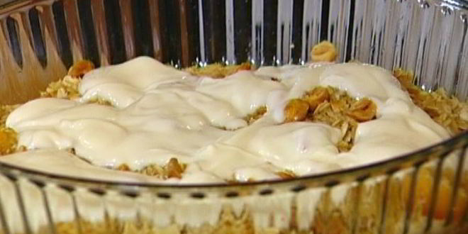 Рецепт хрустящей овсянки с йогуртом, персиками и абрикосами