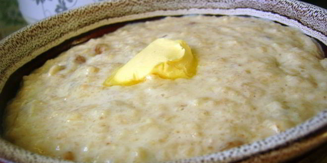 Рецепт молочной овсяной каши с изюмом