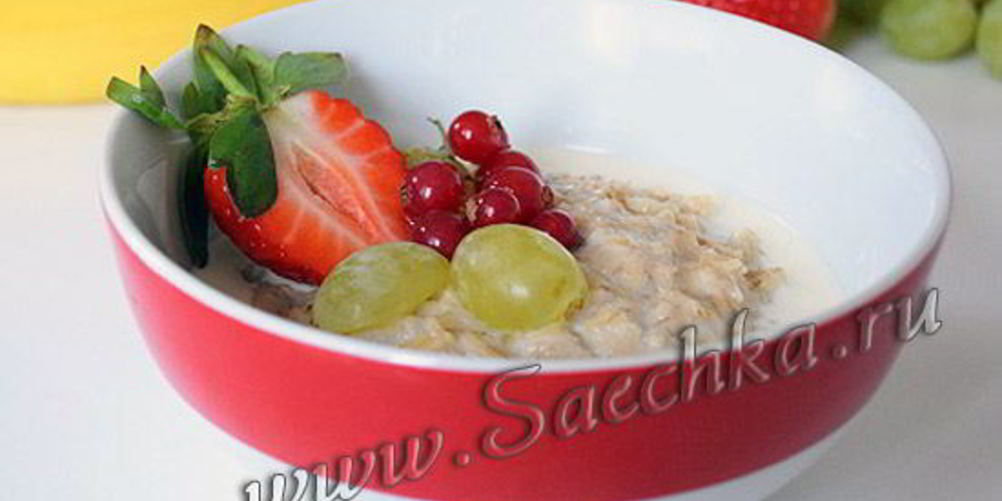 Как приготовить овсяную кашу на молоке